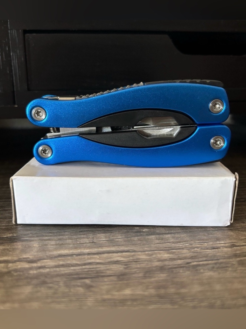 Large Blue Anodized Aluminum Multi-Tool